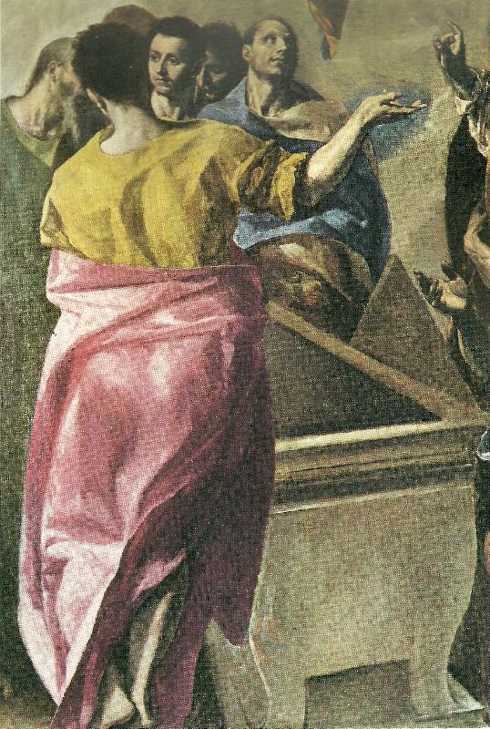 El Greco assumption of the virgin,detail oil painting picture